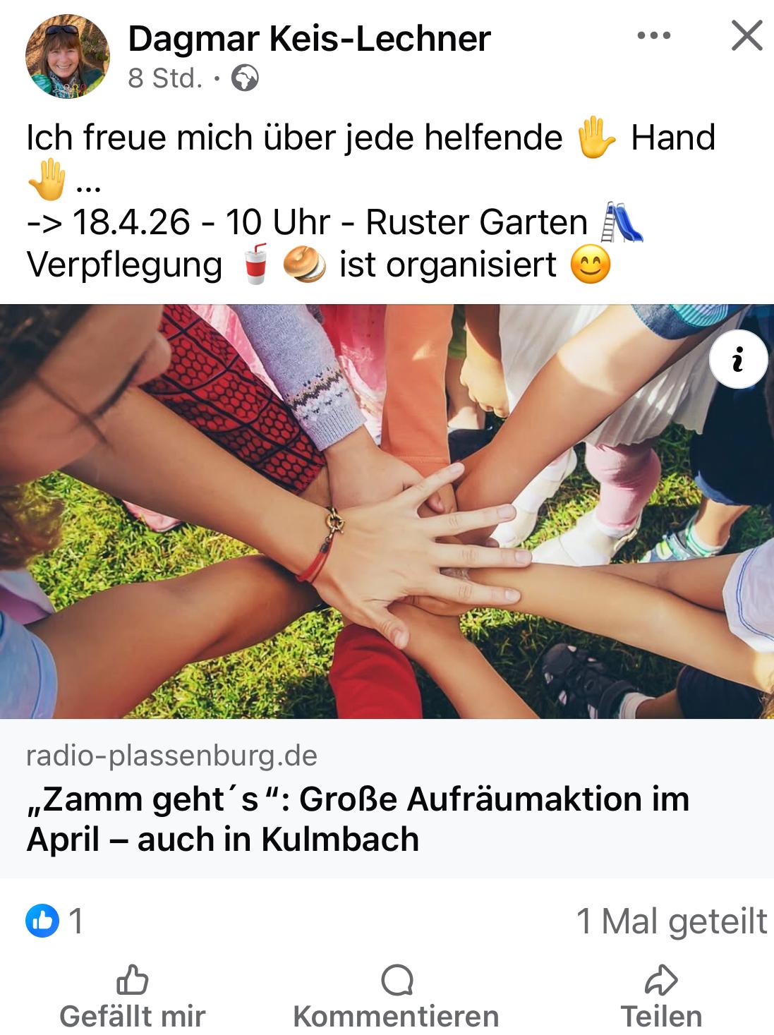 Zamm geht's – Aufräumaktion Kulmbach 18. April 2026